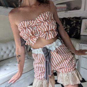 Ragdoll scrunch shell top